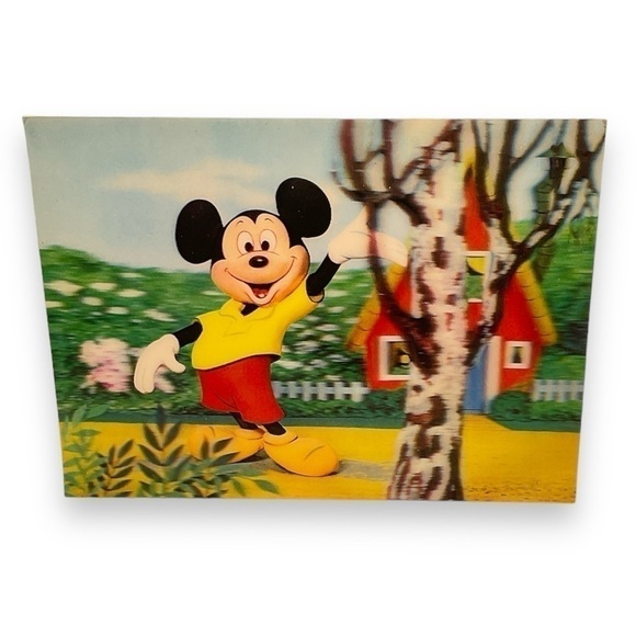 Disney Other - Disney 3D Lenticular Mickey Mouse Vintage Postcard
